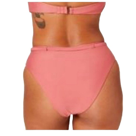 Andie Swim The Riviera High Waisted Bottom Eco Nylon in Punch Terracota sz S - Picture 12 of 12